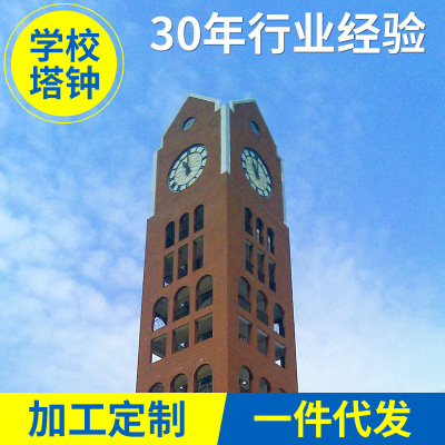 教堂鐘建筑報(bào)時(shí)塔鐘 歐式學(xué)校景觀塔鐘 生產(chǎn)戶外塔鐘  子母鐘