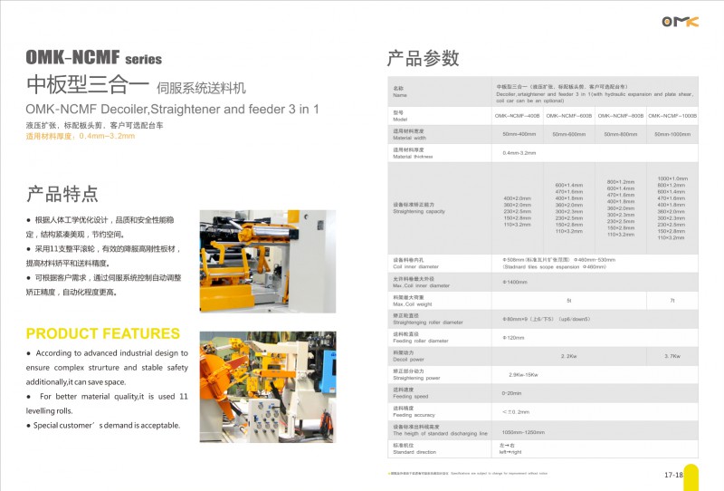 中板型三合一伺服系統(tǒng)送料機1