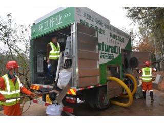 不銹鋼環(huán)衛(wèi)作業(yè)分離式吸糞車