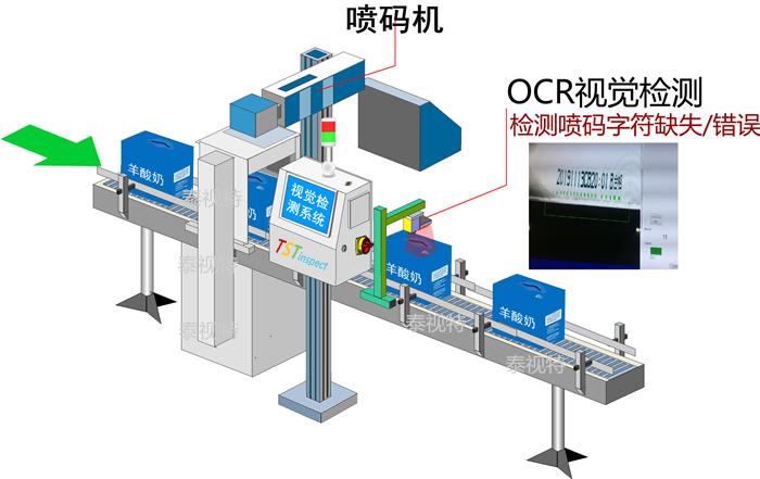 酸奶紙箱噴碼OCR字符檢測