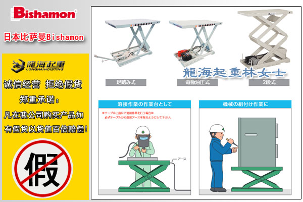 日本Bishamon低型電動升降平臺圖片